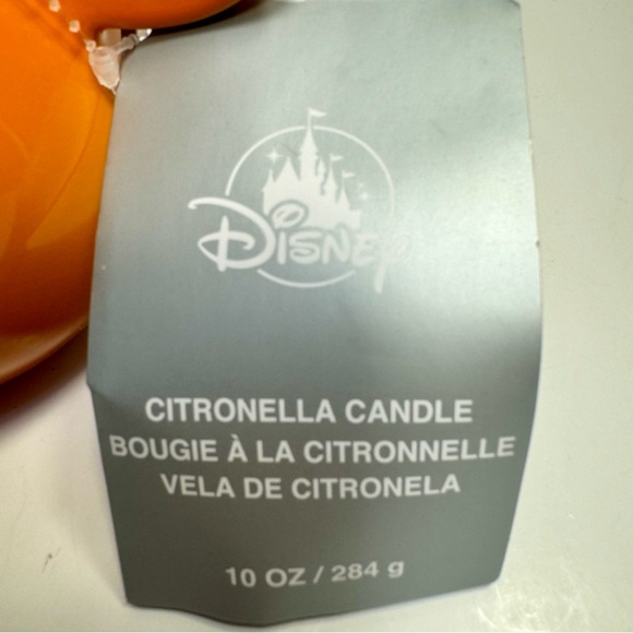 NWT. Disney Parks Mickey Mouse Icon Orange Citronella Ceramic Candle. - Picture 8 of 9